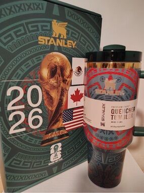 Stanley 40oz Quencher Tumbler - Teal with Red Accents